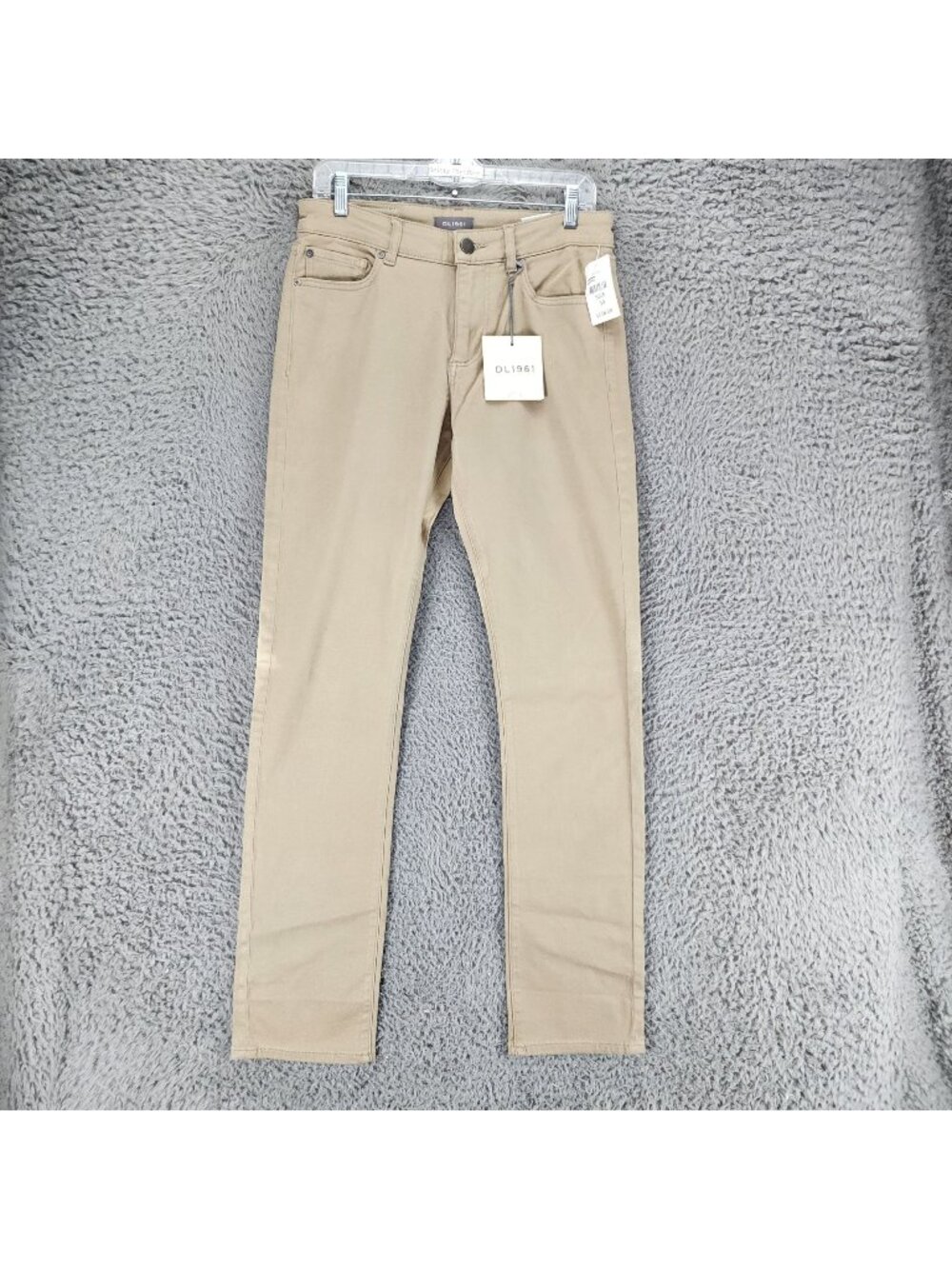 DL1961 Jeans Mens 30x34 Russell Tan Stretch Mid Rise Slim Straight *NWD Read*